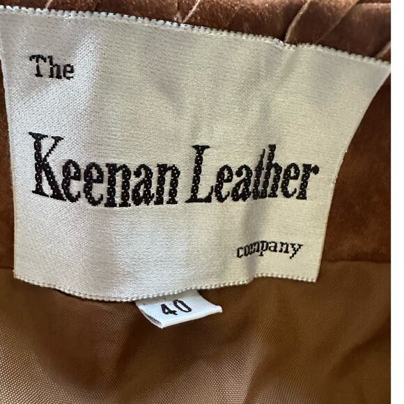 New THE KEENAN LEATHER CO Womens Skirt Suede 100% Leather Fringe Western 40 US 8 - Picture 8 of 15